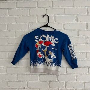 Kids sonic the hedgehog sega crewneck sweater size 4-5 years old
